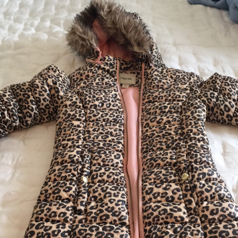 Target Cherokee Cheetah long coat